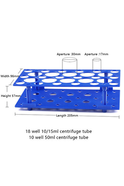 Choice حامل أنابيب اختبار طرد مركزي A1 قطعة واحدة 10/15/50 مل، حامل أنابيب اخ...