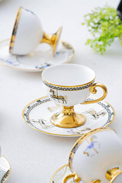 ACAR طقم فناجين قهوة لورفيل بلورفيس لـ 6 أشخاص - 90 مل HXF-06859