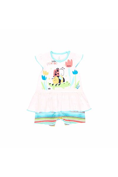 Boboli Kız Bebek Tulum Beyaz