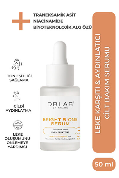 DBLAB Traneksamik Asit + Bio-Aktif Alg Özü + Niacinamide İçeren Leke Karşıtı ...