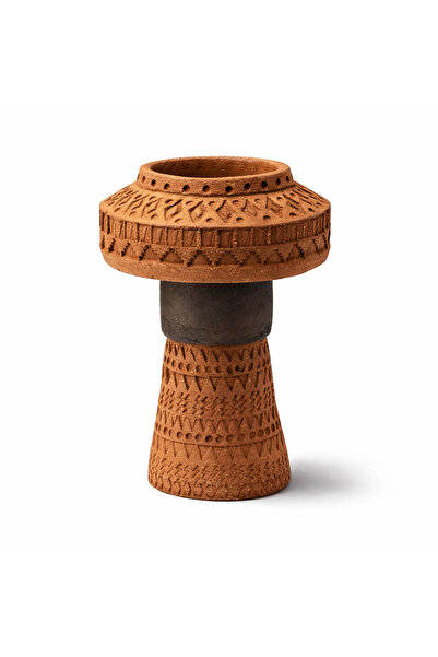 Warm Design El Yapımı Kabartmalı Terracotta Vazo – Büyük Boy Boho Dekoratif Vazo
