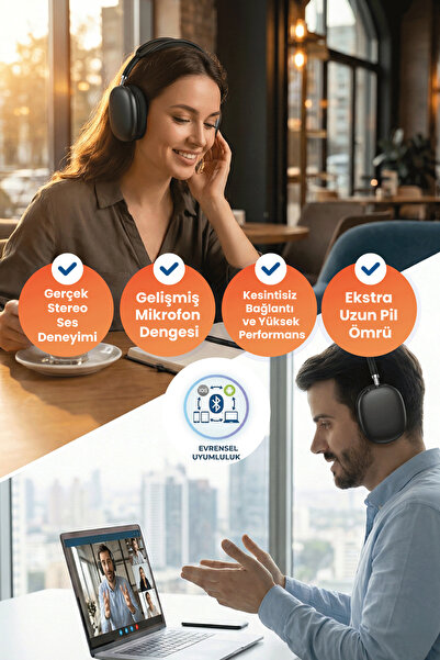 Xo BE25 Kulak Üstü Bluetooth V5.3 400mAh Hi-Fis Kablosuz Kulaklık Siyah