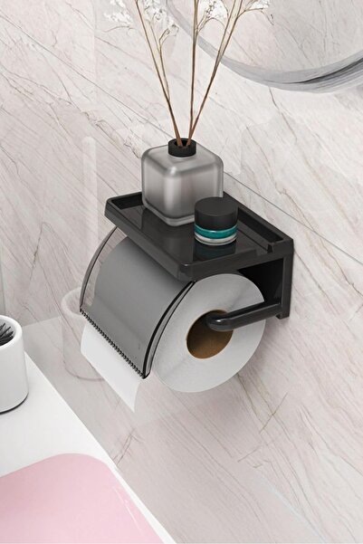 Hype Store ATA HOME Yapışkanlı Kapaklı Tuvalet Kağıdı Askısı Banyo Tuvalet Ka...