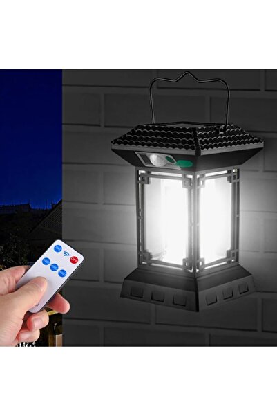 Hype Store Solar Enerjili Hareket Sensörlü ve Uzaktan Kumandalı Işıldak Dış M...