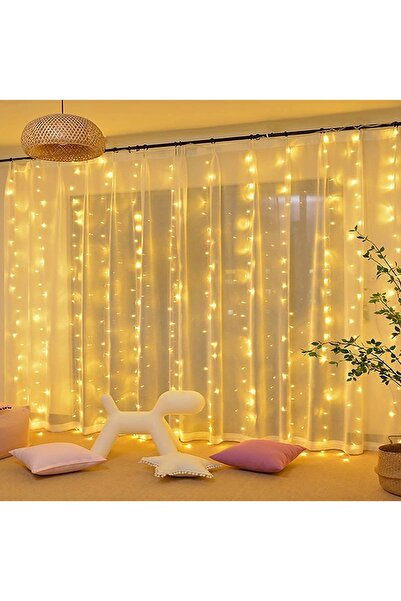 Hype Store 8 Fonksiyonlu Animasyonlu Perde LED Işık Kalın Telli Saçak 240 LED...