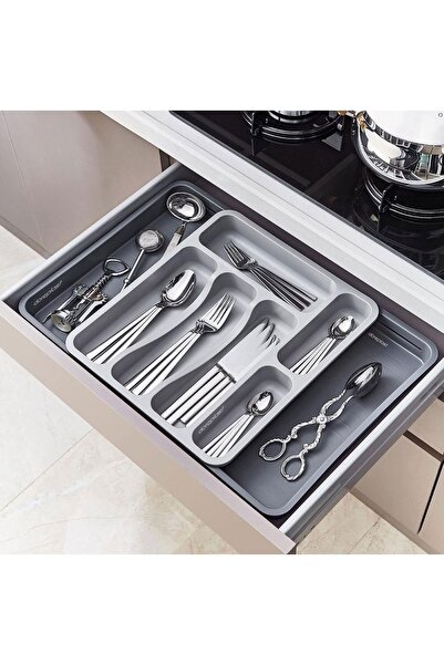 Hype Store Adjustable Cutlery Drawer Organizer, Expandable Knife Spoon Fork D...
