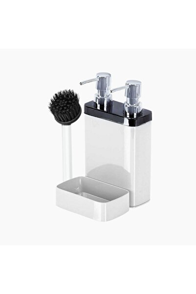 Hype Store 2’li Sıvı Sabun ve Bulaşık Deterjanı Dispenser Seti – Krom Kapaklı...