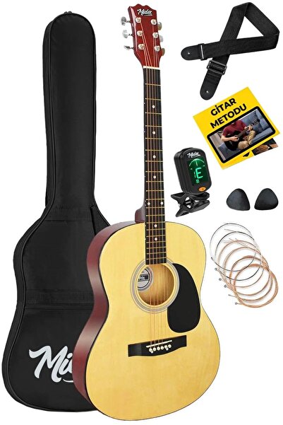 Hype Store RG-530NT مجموعة جيتار صوتي طبيعي عالي الجودة مقاس 40 بوصة 4/4 للبا...