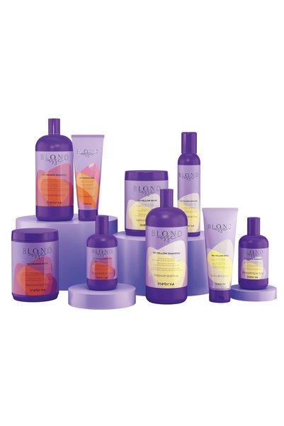 Inebrya Blondesse No‑Orange Blue Shampoo for Dark Blonde and Light Brown Hair 300 ml