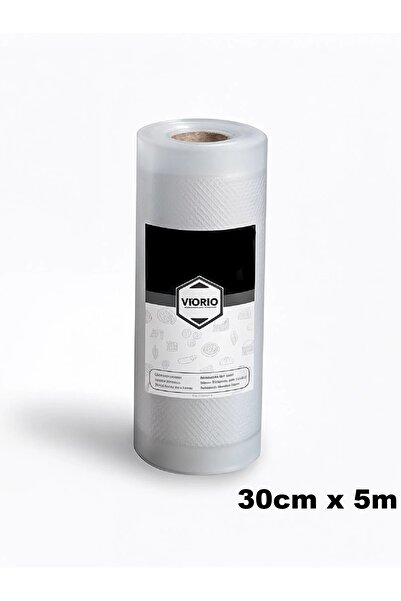 VI'ORIO 30cm X 5m Rulo Tırtıklı Vakum Makinesi Poşeti Vakum Poşeti