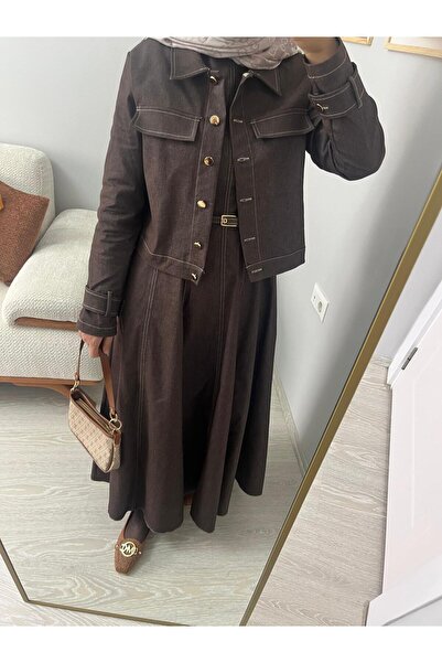 Taba Kot Jile Ceket Elbise