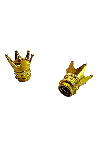 motogrip Gold Sarı Kral Tacı Sibop Kapağı Motosiklet Modifiye Plastik Krom Ka...