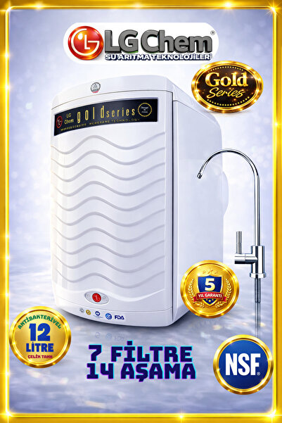 ligth gastro LG Chem GOLD PREMIUM 7 FİLTRE 14 AŞAMA 12 LİTRELİK BEYAZ RENK SU...