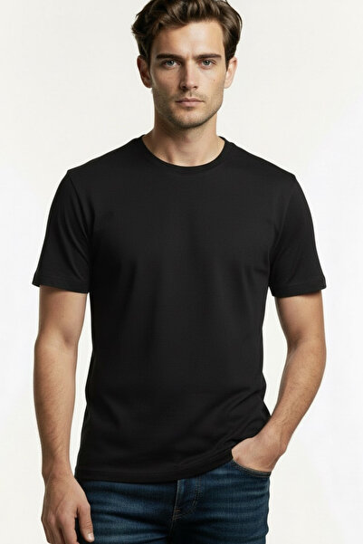 FHELIA Tricou bărbătesc basic Comfort Fit, pachet de bumbac 100%