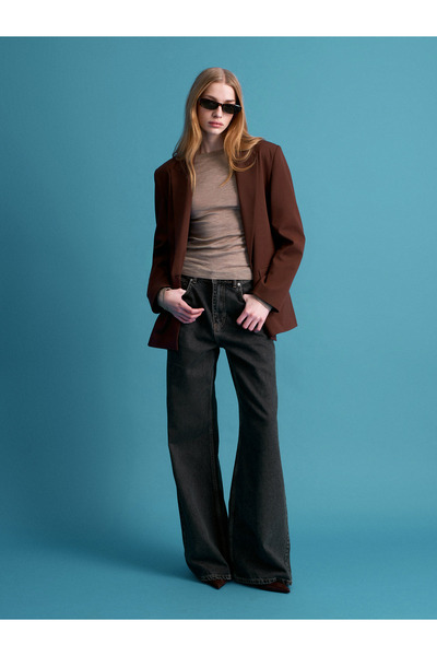 Dilvin 60767 Blazer Jacket-Light Brown