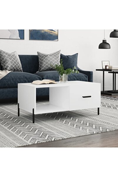 Concept Τραπεζάκι σαλονιού, λευκό, 90x50x40 εκ., επεξεργασμένο ξύλο