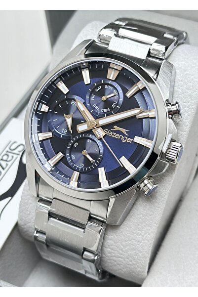 Slazenger Orijinal 2 Yıl Garantili Su Geçirmez Çelik Kordon Fonksiyonlu Erkek...
