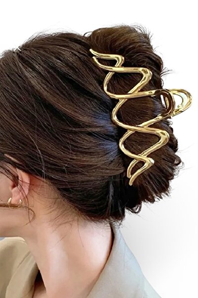 SHEKER HOME Wavy Metal Clasp 11.8 cm - Gold