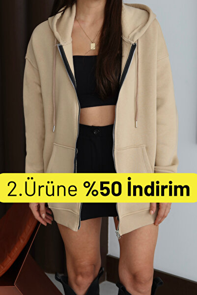 Balenbi Cardigan pentru femei, cu 3 fire de lână interioară, Ka cu glugă 5cm ...