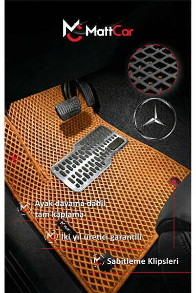 MATTCAR Mercedes Vito W447 2014 - 2024 Akıllı Oto Paspas Takımı Eva Mat TABA