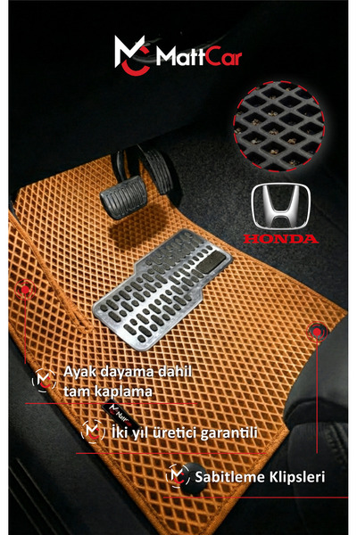 MATTCAR Honda CRV 4 2012 - 2016 Akıllı Oto Paspas Takımı Eva Mat TABA