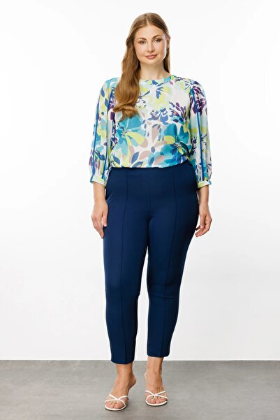 Ekol Мінімалістичні жіночі брюки середньої довжини - висока талія, зручні, ст...