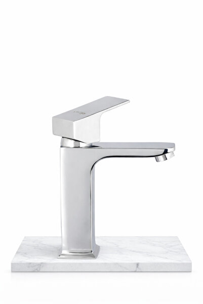 Square Sink Faucet - Complete Brass - 5 Years Warranty - Mounting Apparatus Gift