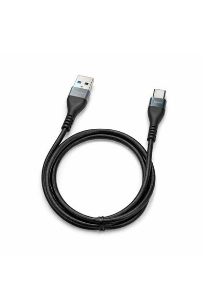 CHAPPELINE كابل USB-A إلى USB-C، شحن سريع 60 واط، طول 1200 مم، أسود، مصنوع من...