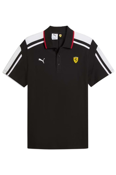 Puma Tricou Ferrari MT7 Polo 635831 pentru bărbați, NEGRU