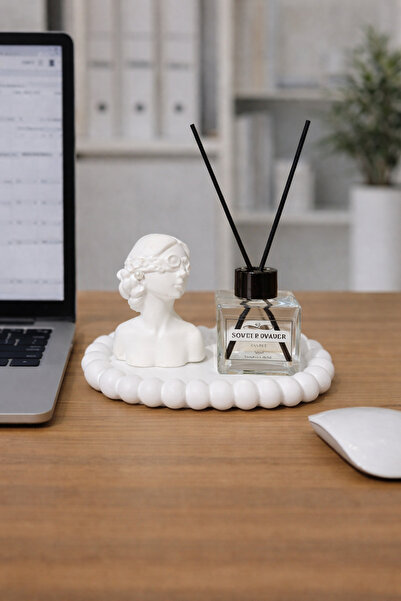 YASMELLA HOME Soft Powder Oda Kokusu 50 ml + İnci Küpeli Kadın+Dekoratif Sunu...