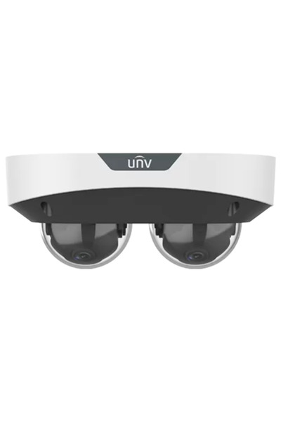 Uniview Cameră IP dual channel, 2 x 4 MP, 2,8 mm, IR 30 m, microfon, alarmă, ...