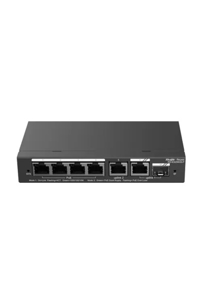 Ruijie Networks Switch cu 4 porturi PoE+, 2 porturi GE, 1 port SFP, Gigabit, ...