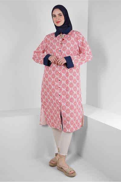 Alvina Туніка з візерунком, брошкою та ґудзиками 43677