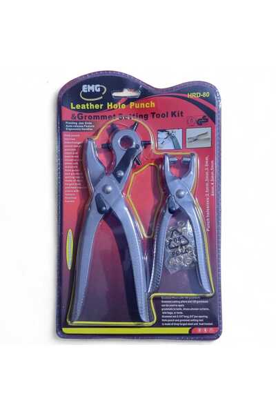 NEWSTORE HOME 2 li Kemer Delme Perçin Pensesi Deri Delme Set