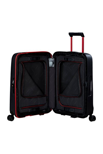 Samsonite Siyah Essens-Spinner 4 Tekerlekli Kabin Boy Valiz 55cm