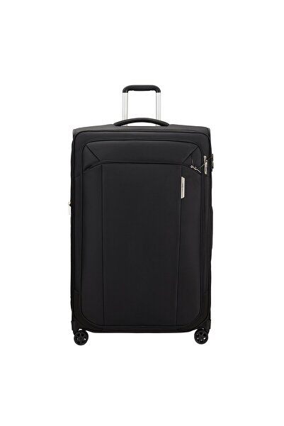 Samsonite Siyah Spinner Respark - Körüklü 4 Tekerlekli Büyük Boy Valiz 82 cm