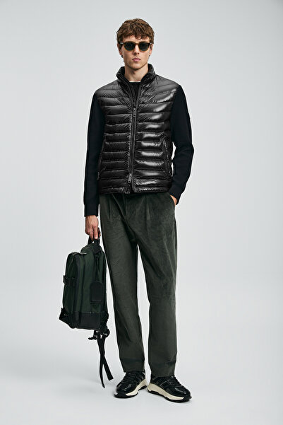 Lufian Glenn Kaz Tüyü Erkek Mont Siyah