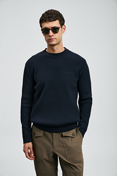 Lufian Blend Erkek Kazak Lacivert