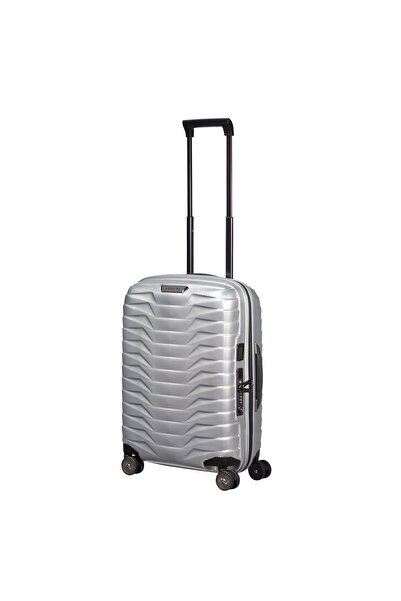 Samsonite Gri Proxis - Spinner 4 Tekerlekli Körüklü Kabin Boy Valiz 55 cm