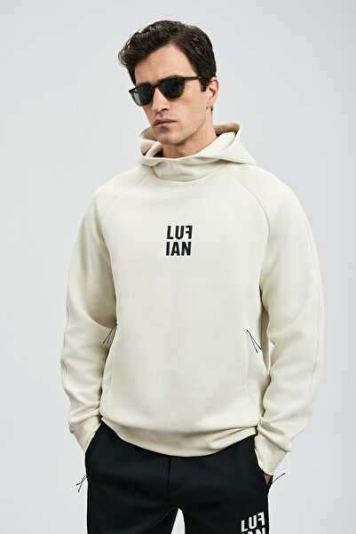 Lufian Snow Erkek Sweatshirt Kırık Beyaz