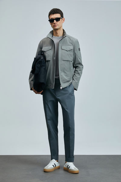 Lufian Plus Smart Erkek Chino Pantolon Slim Fit Yeşil