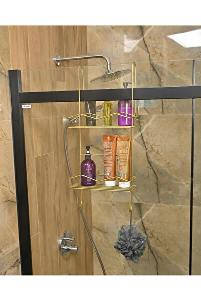 Edora Home Suport pentru șampon pentru cabină de duș, cu 2 rafturi, organizat...