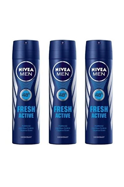NIVEA Men Deodorant Fresh Active 3 X 150 Ml
