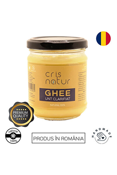 Cris Natur Unt clarificat Ghee 100%, realizat manual in Romania 200 ml