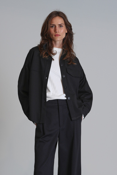 Lufian Arthur Kadın Gömlek Regular Fit Siyah