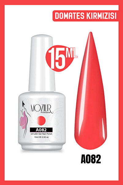MOZIUR Kalıcı Oje Uv Led A082 (KIRMIZI SERİSİ) 15ml