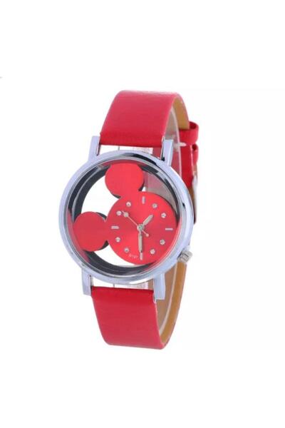 Toz Vintage Unisex Red Mickey Mouse Clock