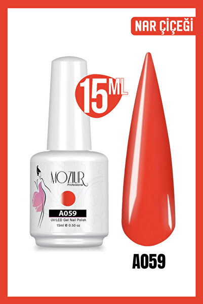 MOZIUR Kalıcı Oje Uv Led A059 (TURUNCU SERİSİ) 15ml