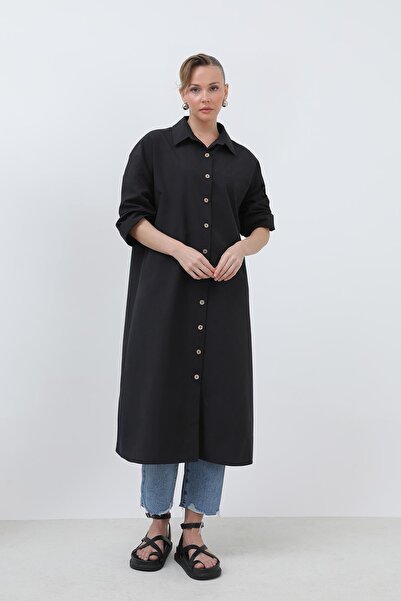 Loreen Дълга рокля за жени - 20656GML - Черна