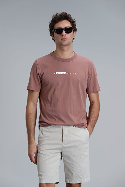 Lufian Kane Modern Grafik T- Shirt Tarçın